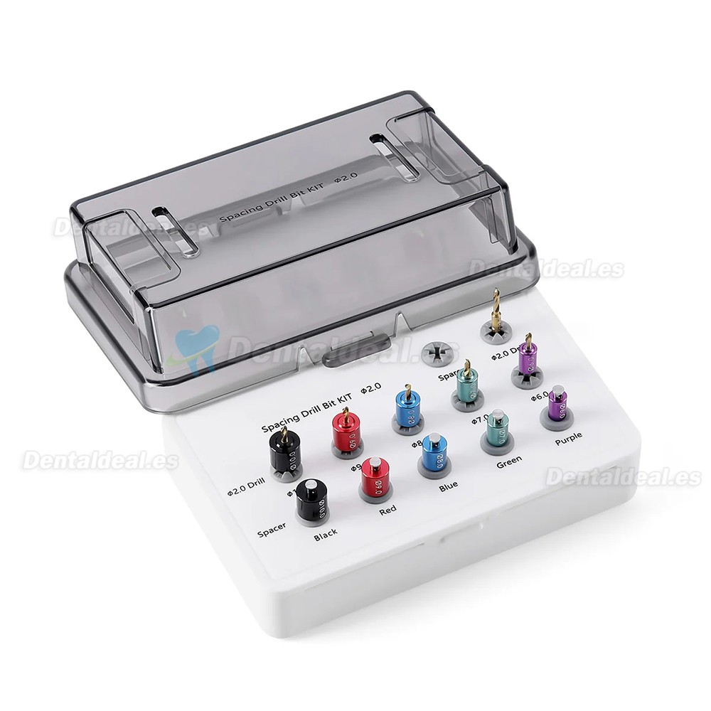 Kit Gu&iacute;a de Perforaci&oacute;n para Implantes Dentales con Brocas y Caja de Esterilizaci&oacute;n